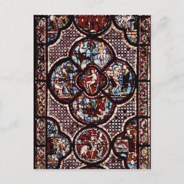 Carte Postale Fenêtre représentant la Parabole du Bon (Devant)