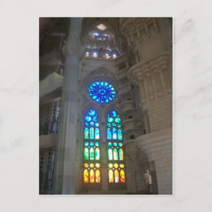 Carte Postale Fenêtres en verre arc-en-ciel