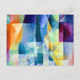 Carte Postale Fenêtres simultanées de Robert Delaunay
