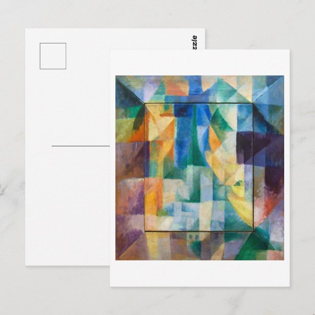 Carte Postale Fenêtres simultanées | Robert Delaunay | (Devant / Derrière)