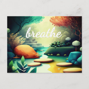 Carte Postale Feng Shui Loi d'Attraction Abondance Affirmation