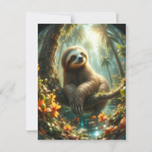 Carte Postale Fente bébé au soleil