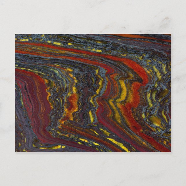 Carte Postale Fer à Tiger en rouge, jaune, bleu (Devant)