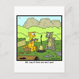 Carte Postale Feral Cats ne purr pas !