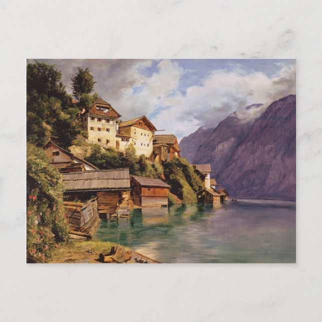 Carte Postale Ferdinand Georg Waldmüller : Hallstatt (Devant)
