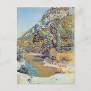 Carte Postale Ferdinand Hodler- At the foot of the Petit Saleve