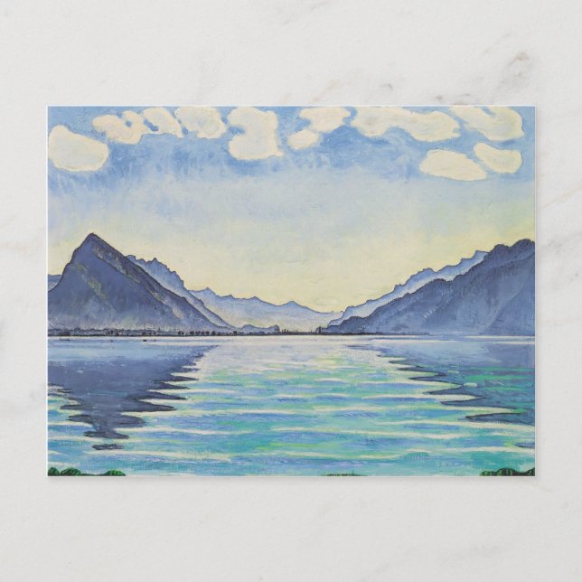 Carte Postale Ferdinand Hodler-Lake Thun, symétric reflection (Devant)