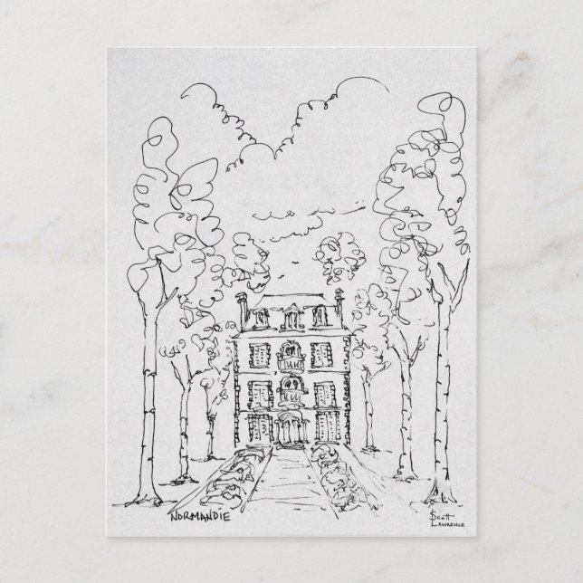 Carte Postale Ferme à cheval | Normandie, France (Devant)