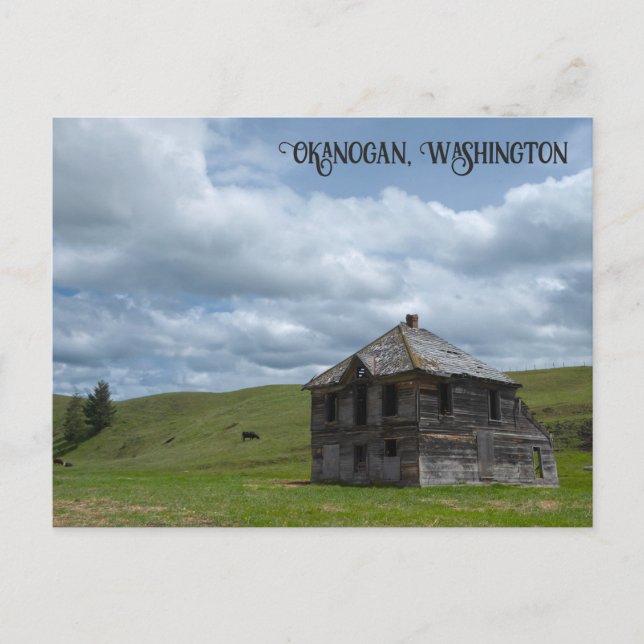 Carte Postale Ferme abandonnée Okanogan Comté Washington (Devant)