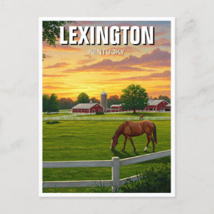 Carte Postale Ferme Cheval Lexington Kentucky