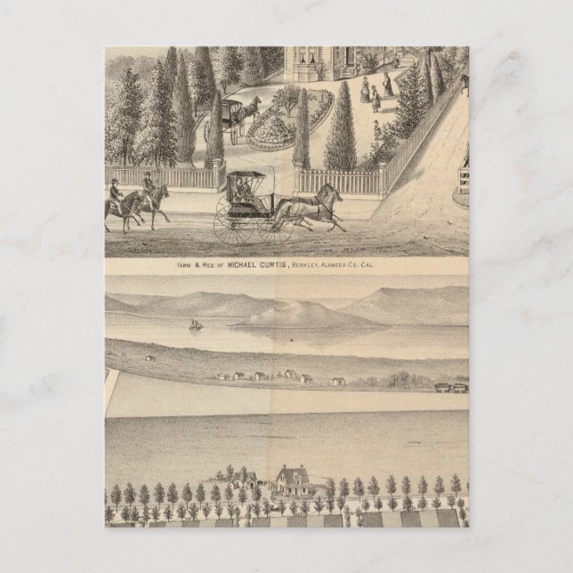 Carte Postale Ferme de Curtis, Poirier Tract (Devant)