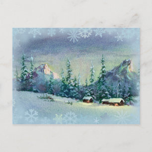 Carte Postale FERME D'HIVER par SHARON SHARPE