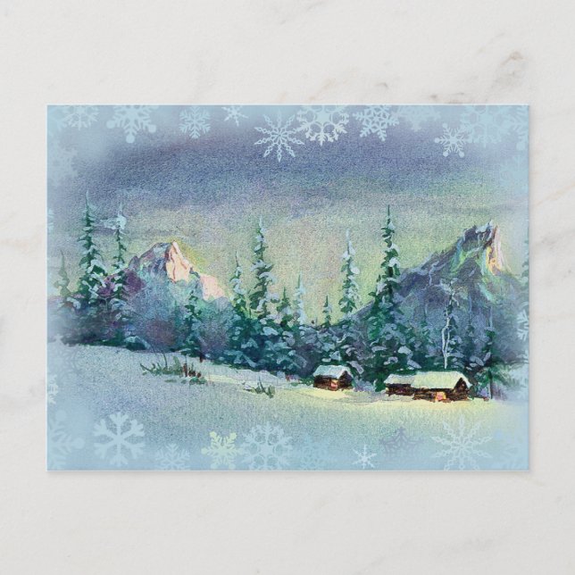 Carte Postale FERME D'HIVER par SHARON SHARPE (Devant)