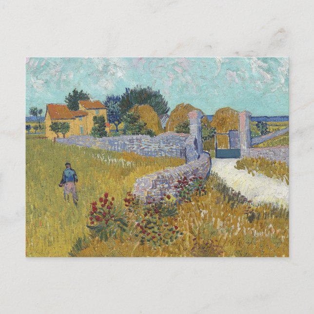 Carte postale Ferme en Provence de Vincent Van Gog (Devant)