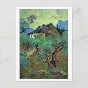 Carte Postale Ferme Parmi Oliviers Van Gogh Art