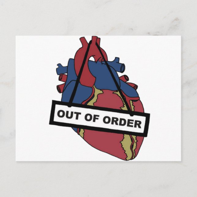 Carte Postale Fermé Pour Les Réparations (Devant)