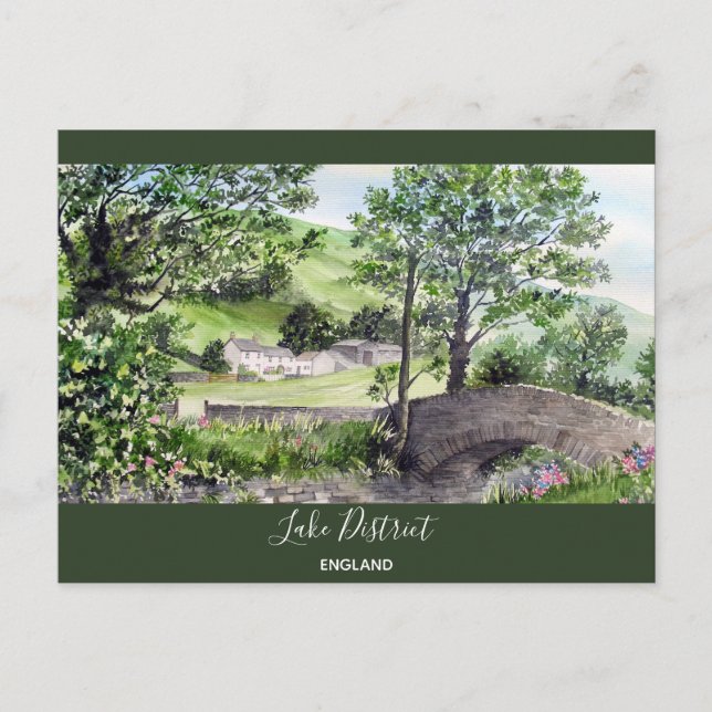 Carte Postale Ferme près de Thirlmere, Lake District, Angleterre (Devant)