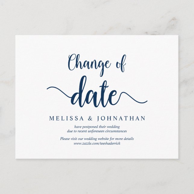 Carte Postale Ferme Rustique, Changement de Date, Bleu Marine, R (Devant)