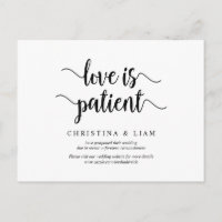 Ferme rustique, L'amour est patient, Mariage repor