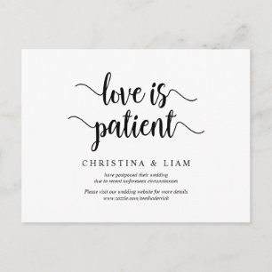 Carte Postale Ferme rustique, L'amour est patient, Mariage repor