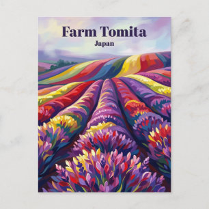Carte Postale Ferme Tomita Japon