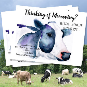 Carte Postale ferme vache référence marketing immobilier vendre