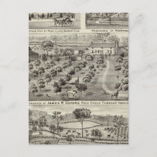 Carte Postale Fermes et résidences en Hardin County et Le Caire