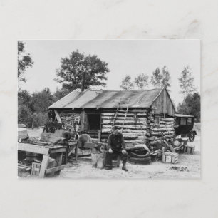 Carte Postale Fermier foncier coupé, 1937