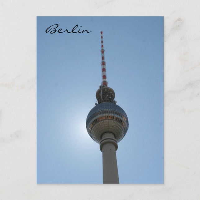 Carte Postale fernsehturm berlin (Devant)