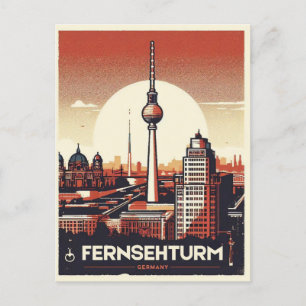 Carte Postale Fernsehturm, berlin TV Tower Voyage de vacances
