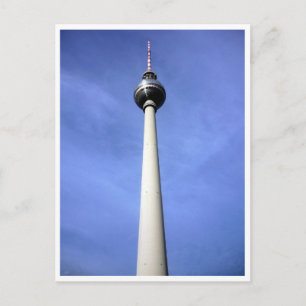Carte Postale fernsehturm bleu