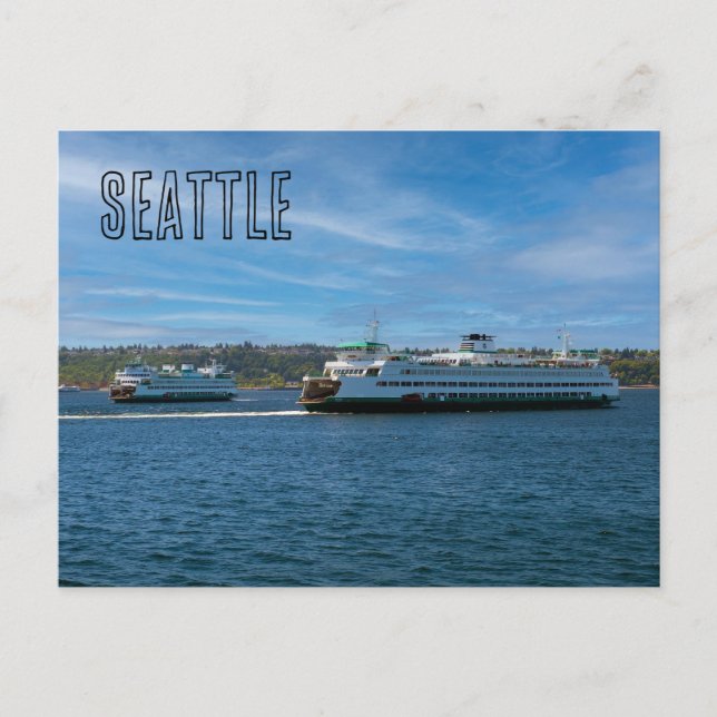 Carte Postale Ferries de Seattle (Devant)