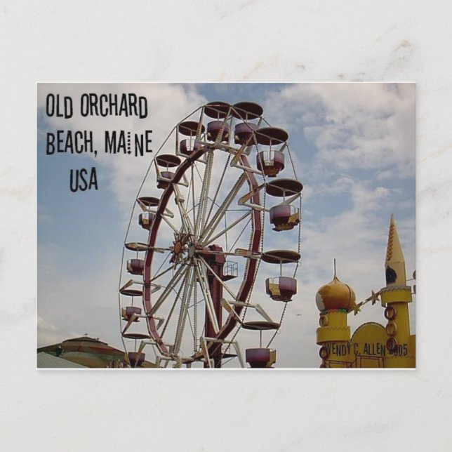 Carte Postale Ferris Wheel at Palace Playland Old Orchard Beach (Devant)