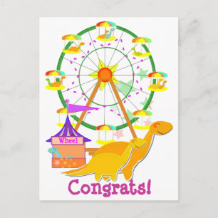 Carte postale Ferris Wheel Dinosaures