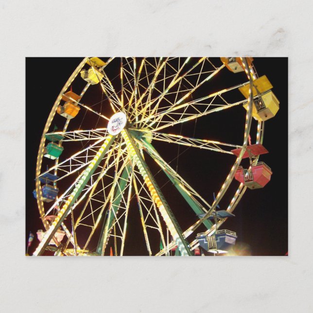 Carte Postale Ferris Wheel sur le Midway (Devant)