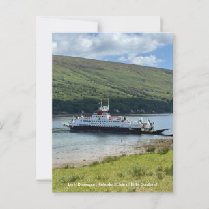 Carte Postale Ferry Calmac à Rubodach, île de Bute, Écosse