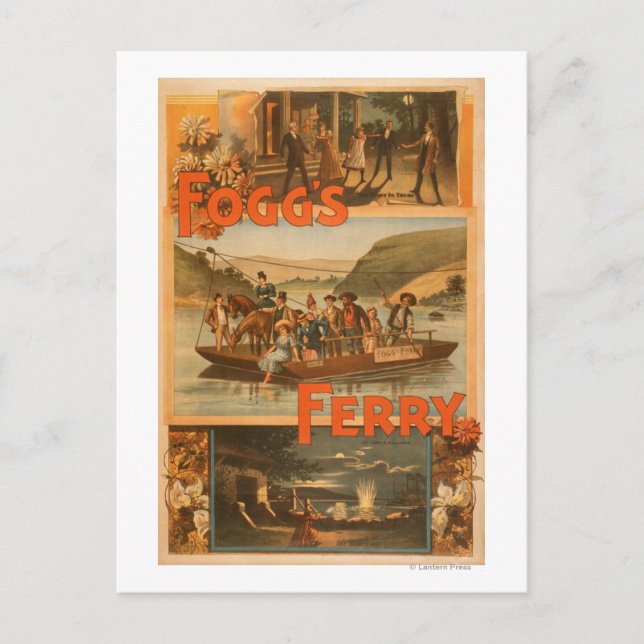 Carte Postale Ferry de Fogg par Chas. E. Callahan Theater (Devant)