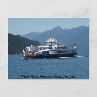 Carte Postale Ferry du lac Kootenay (Colombie-Britannique)