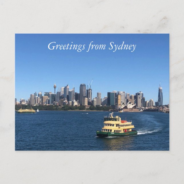 Carte Postale ferry du port de sydney (Devant)