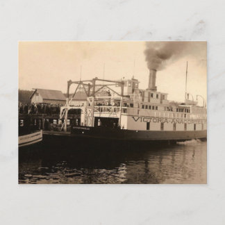 Carte Postale Ferry vintage Victoria Anacortes
