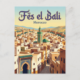 Carte Postale Fès el-Bali Médina Maroc