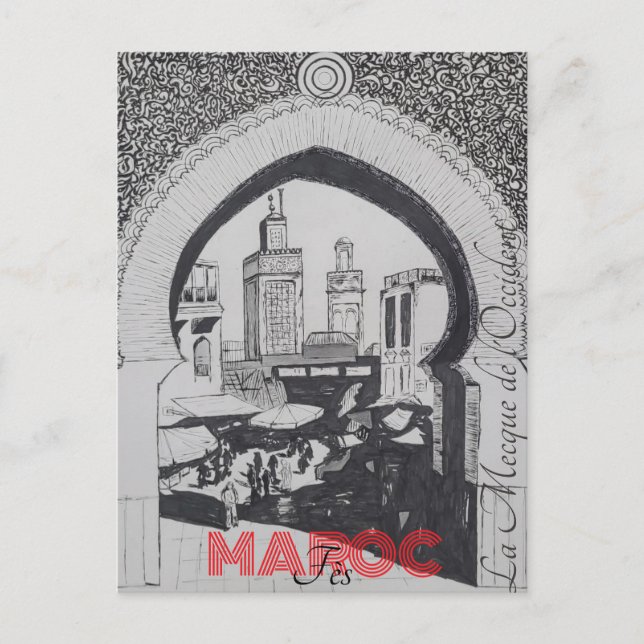 Carte Postale Fès Maroc (Devant)