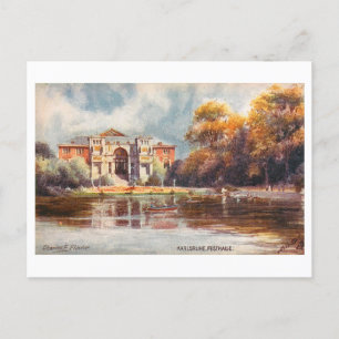 Carte Postale Festhalle vintage à Karlsruhe, Allemagne