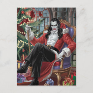 Carte Postale Festif Vampire homme Noël