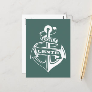 Carte Postale Festina lente
