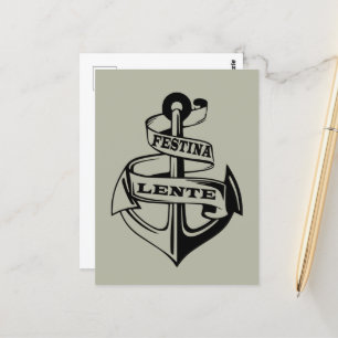 Carte Postale Festina lente