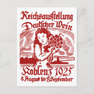 Carte Postale Festival allemand du vin 1925