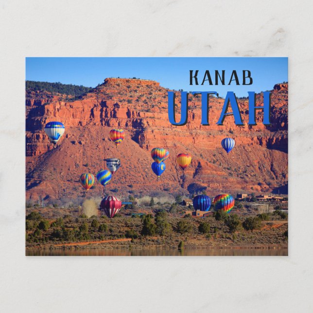 Carte Postale Festival de ballons de Kanab Utah (Devant)
