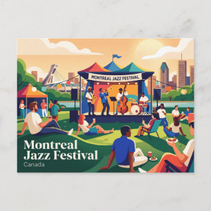 Carte Postale Festival de jazz de Montréal Canada