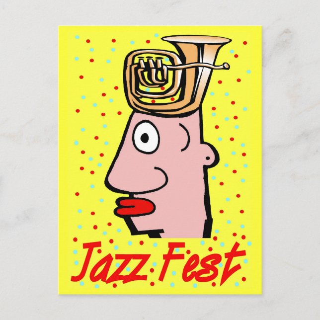 Carte Postale Festival de Jazz Tuba Head (Devant)